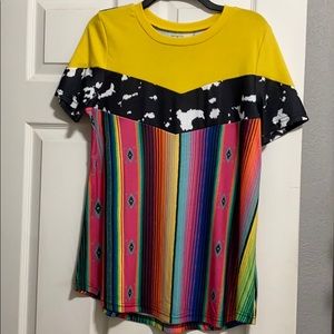 Crazy Train Multicolor Short Sleeve Tee